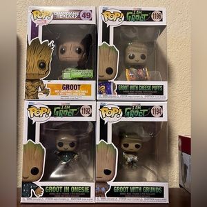 Groot funko pop assortment